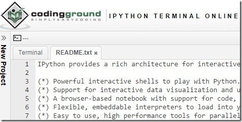 Python Interpreter from TutorialsPoint.com to Execute Python Online
