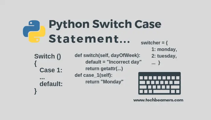 Python Switch Case Statement Using Classes And Dictionary